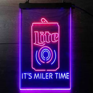 Miller Lite It's Miller Time Neon-Like LED Sign