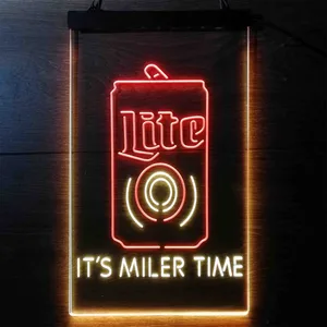 Miller Lite It's Miller Time Neon-Like LED Sign