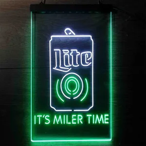Miller Lite It's Miller Time Neon-Like LED Sign
