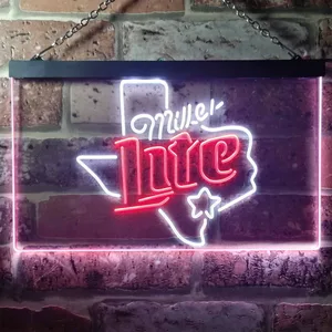 Miller Lite - Map Star 2 Neon-Like LED Sign