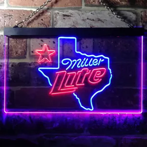 Miller Lite - Map Star Neon-Like LED Sign