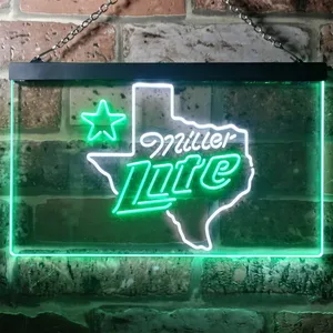 Miller Lite - Map Star Neon-Like LED Sign