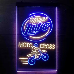 Miller Lite Motocross Neon-Like LED Sign