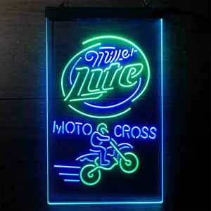 Miller Lite Motocross Neon-Like LED Sign