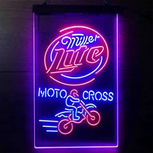 Miller Lite Motocross Neon-Like LED Sign