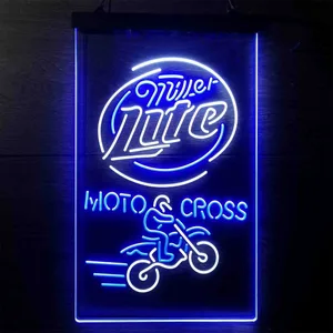 Miller Lite Motocross Neon-Like LED Sign