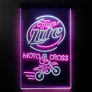 Miller Lite Motocross Neon-Like LED Sign
