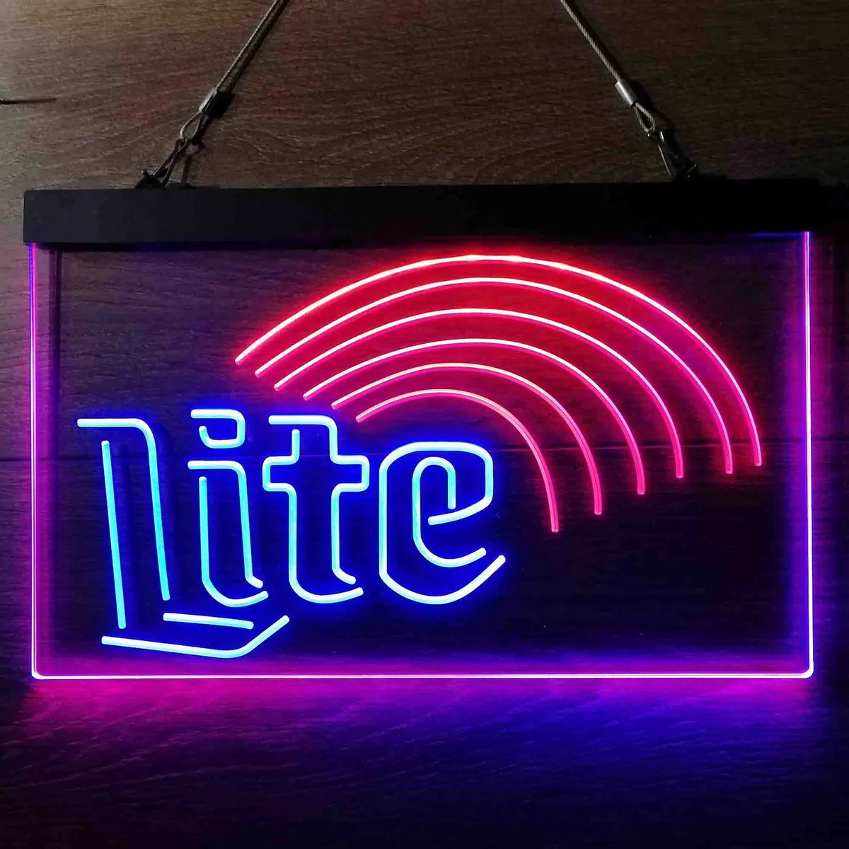 Miller Lite Rainbow Neon-Like LED Sign