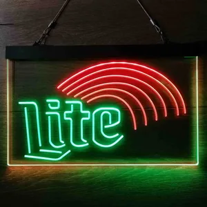 Miller Lite Rainbow Neon-Like LED Sign
