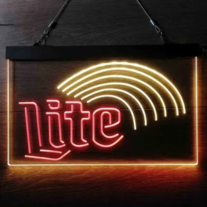 Miller Lite Rainbow Neon-Like LED Sign