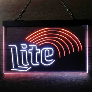 Miller Lite Rainbow Neon-Like LED Sign