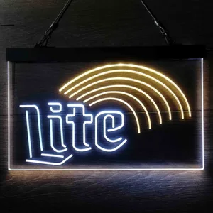 Miller Lite Rainbow Neon-Like LED Sign