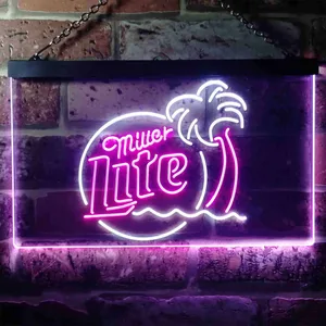 Miller Lite - Tropical 2 Neon-Like LED Sign