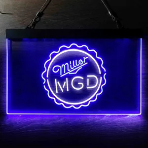 Miller MGD Bottlecap Neon-Like LED Sign