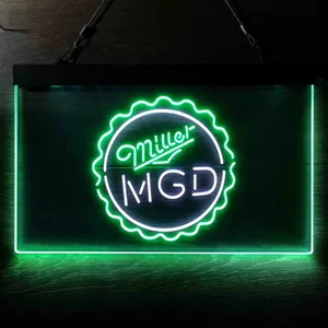Miller MGD Bottlecap Neon-Like LED Sign