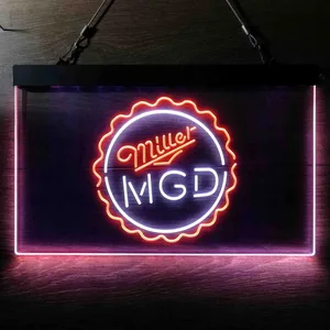 Miller MGD Bottlecap Neon-Like LED Sign