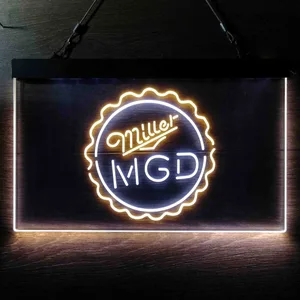 Miller MGD Bottlecap Neon-Like LED Sign