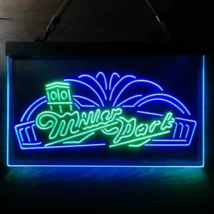 Miller Park Milwaukee Brewers Roof Clock Tower Neon-Like LED Sign