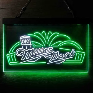 Miller Park Milwaukee Brewers Roof Clock Tower Neon-Like LED Sign