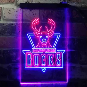 Milwaukee Bucks Logo Neon-Like LED Sign
