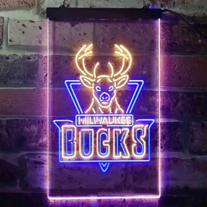 Milwaukee Bucks Logo Neon-Like LED Sign
