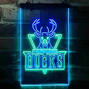 Milwaukee Bucks Logo Neon-Like LED Sign
