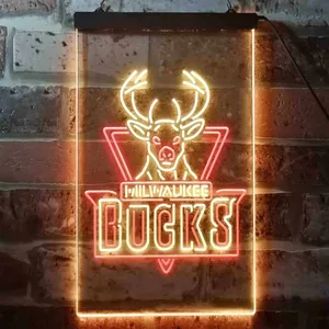 Milwaukee Bucks Logo Neon-Like LED Sign