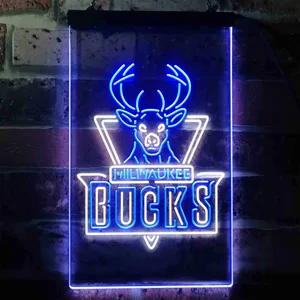 Milwaukee Bucks Logo Neon-Like LED Sign