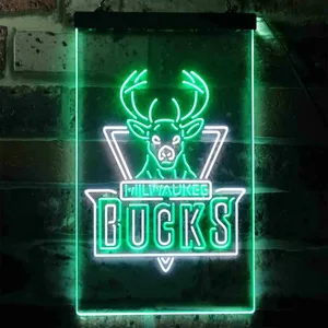 Milwaukee Bucks Logo Neon-Like LED Sign