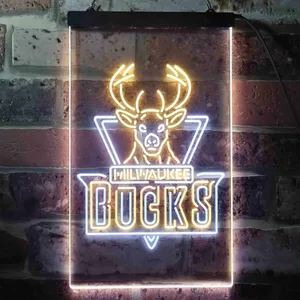 Milwaukee Bucks Logo Neon-Like LED Sign