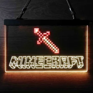 Minecraft Sword Neon-Like LED Sign