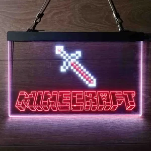 Minecraft Sword Neon-Like LED Sign