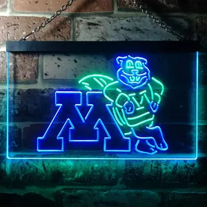 Minnesota Golden Gophers Logo Neon-Like LED Sign