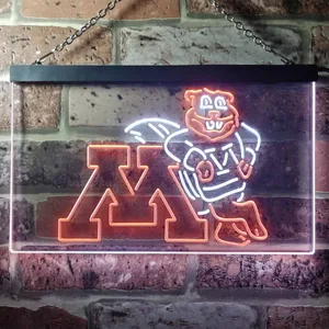 Minnesota Golden Gophers Logo Neon-Like LED Sign