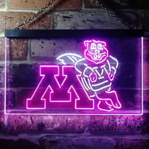 Minnesota Golden Gophers Logo Neon-Like LED Sign