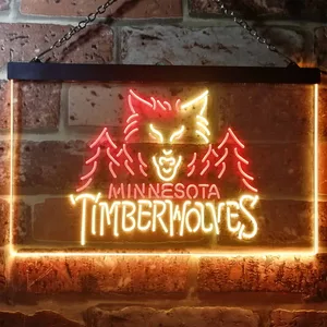 Minnesota Timberwolves Logo 1 Neon-Like LED Sign - Legacy Edition