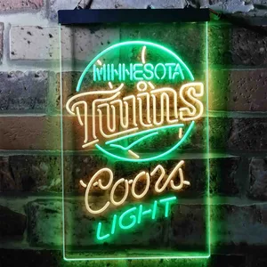 Minnesota Twins Coors Light Neon-Like LED Sign