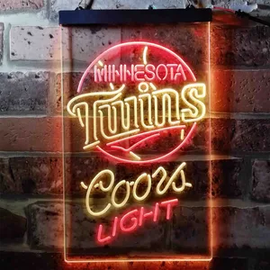 Minnesota Twins Coors Light Neon-Like LED Sign