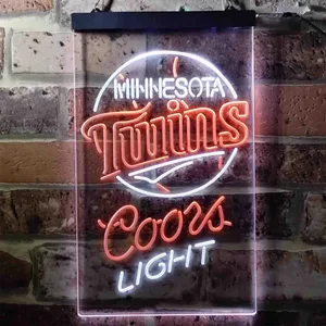 Minnesota Twins Coors Light Neon-Like LED Sign