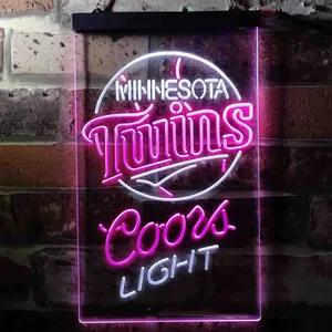 Minnesota Twins Coors Light Neon-Like LED Sign