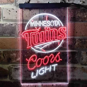 Minnesota Twins Coors Light Neon-Like LED Sign