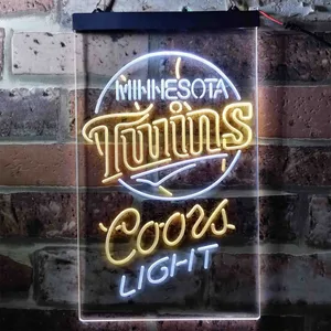 Minnesota Twins Coors Light Neon-Like LED Sign
