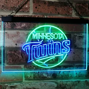 Minnesota Twins Logo 1 Neon-Like LED Sign