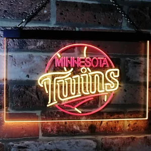 Minnesota Twins Logo 1 Neon-Like LED Sign