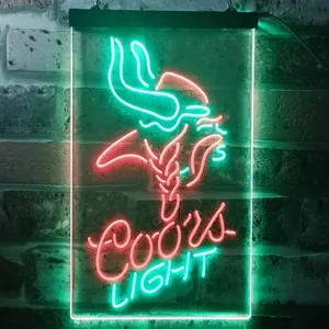 Minnesota Vikings Coors Light Neon-Like LED Sign