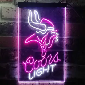 Minnesota Vikings Coors Light Neon-Like LED Sign
