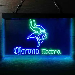 Minnesota Vikings Corona Extra Neon-Like LED Sign