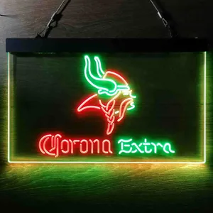 Minnesota Vikings Corona Extra Neon-Like LED Sign