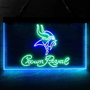 Minnesota Vikings Crown Royal Neon-Like LED Sign