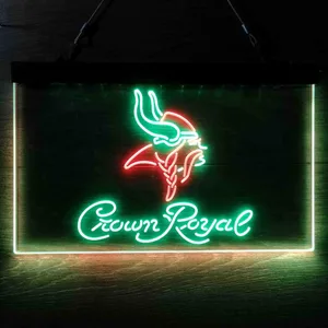 Minnesota Vikings Crown Royal Neon-Like LED Sign